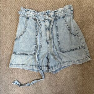 Banana Republic High Waist Light Blue Denim Shorts
